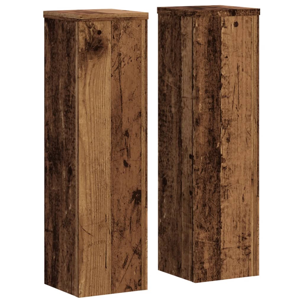 Supporti per Piante 2 pz Legno 17x17x60 cm Legno Multistrato | homemem39