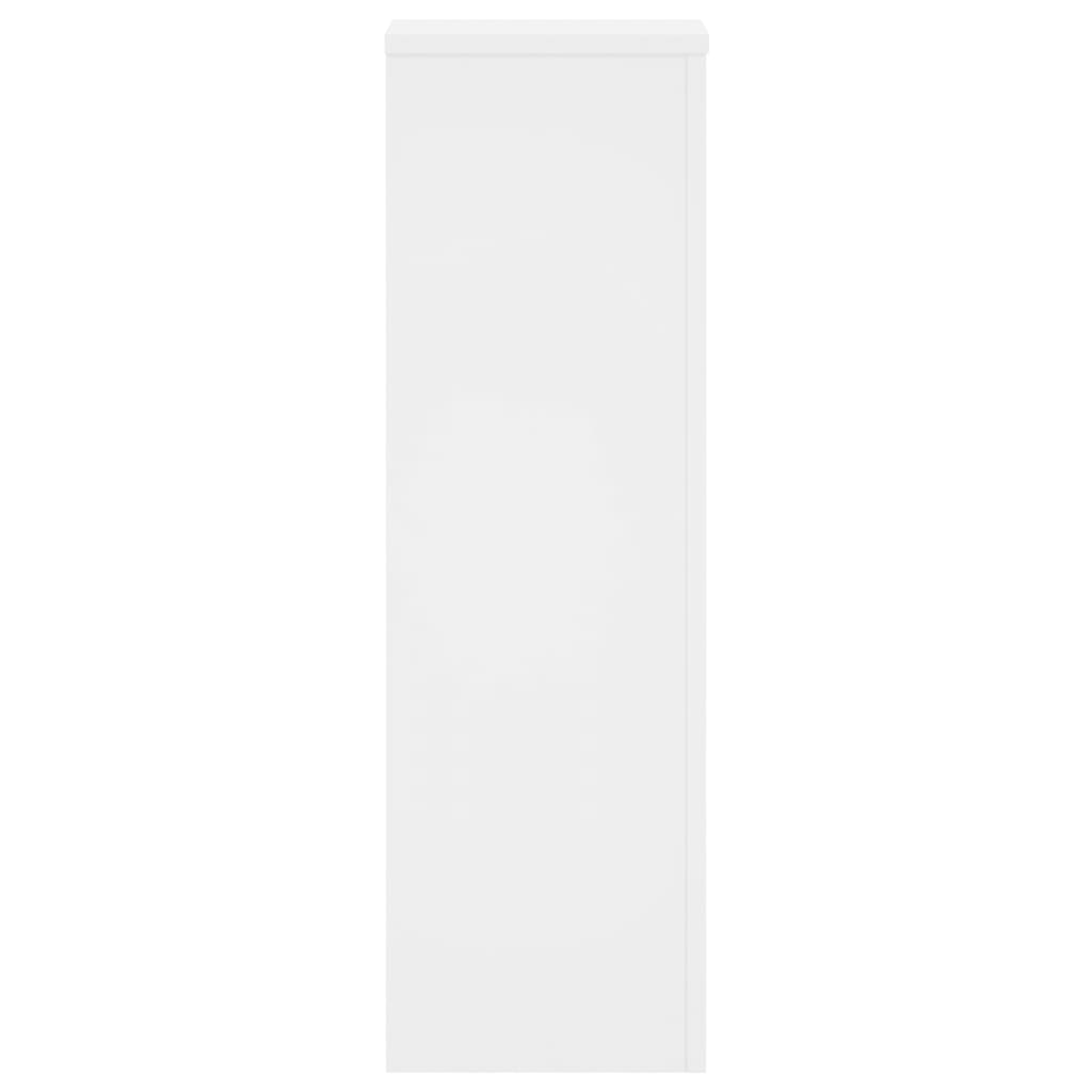 Supporti per Piante 2 pz Bianchi 25x25x80 cm Legno Multistrato - homemem39