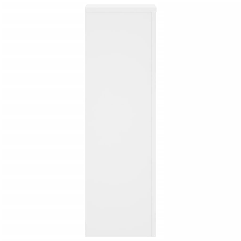 Supporti per Piante 2 pz Bianchi 25x25x80 cm Legno Multistrato - homemem39