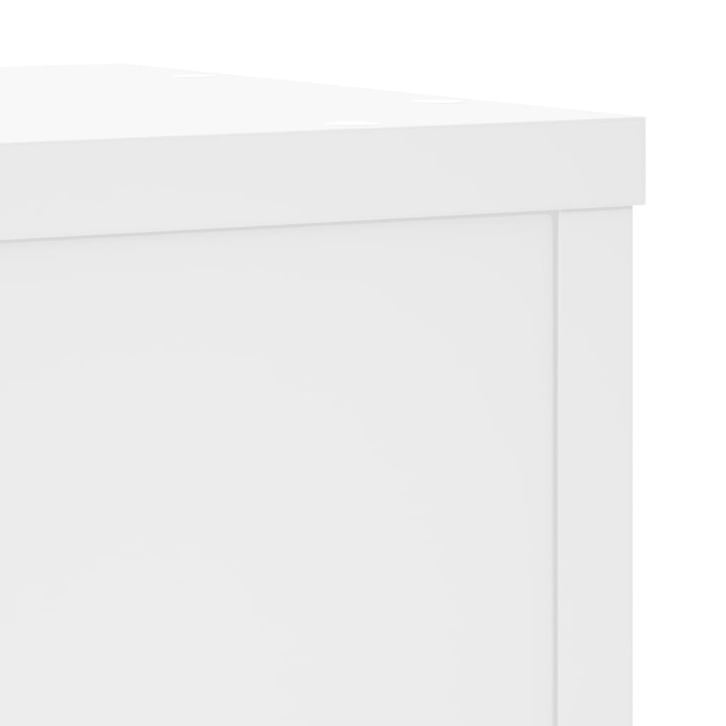 Supporti per Piante 2 pz Bianchi 25x25x80 cm Legno Multistrato | homemem39