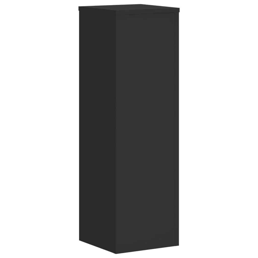 Supporti per Piante 2 pz Neri 25x25x80 cm Legno Multistrato - homemem39