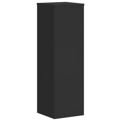 Supporti per Piante 2 pz Neri 25x25x80 cm Legno Multistrato - homemem39