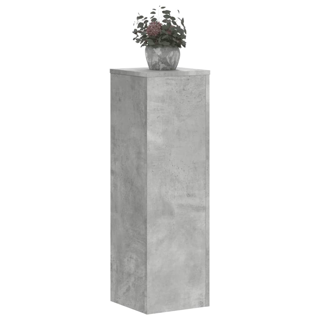 Supporti per Piante 2 pz Grigio 25x25x80 cm Legno Multistrato - homemem39