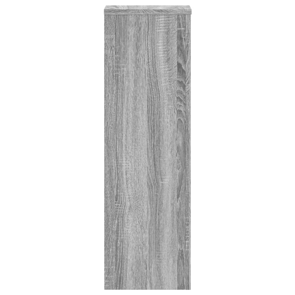 Supporti per Piante 2 pz Grigio 25x25x80 cm in Multistrato | homemem39
