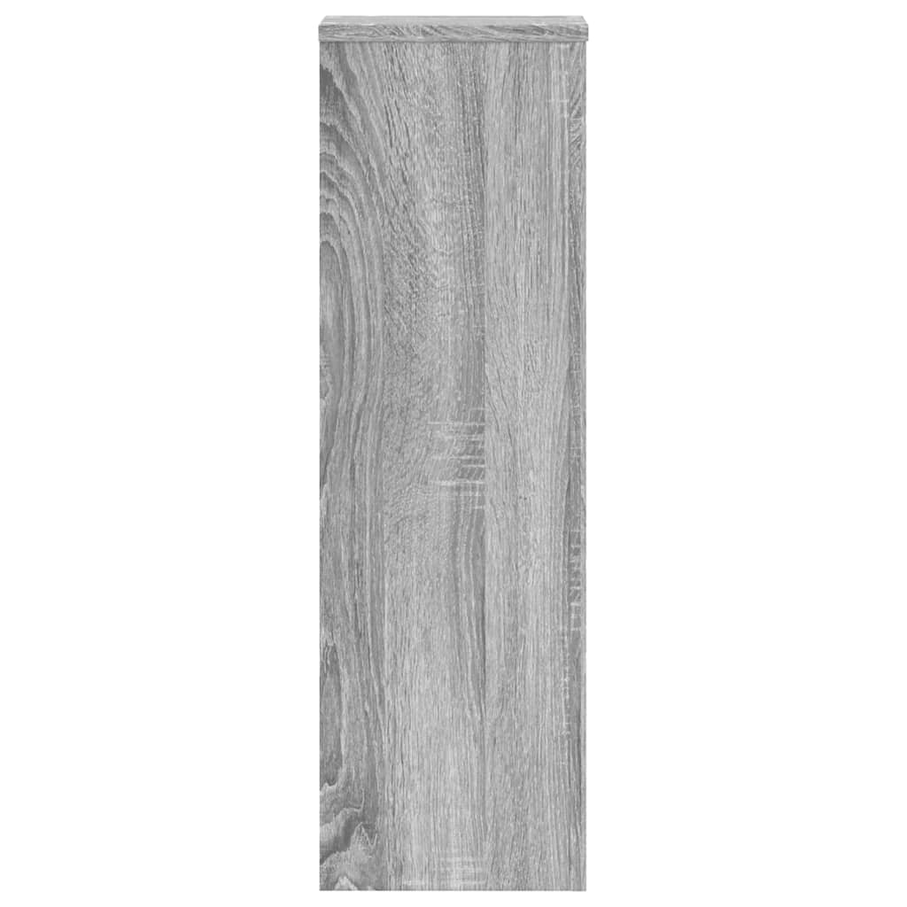 Supporti per Piante 2 pz Grigio 25x25x80 cm in Multistrato | homemem39