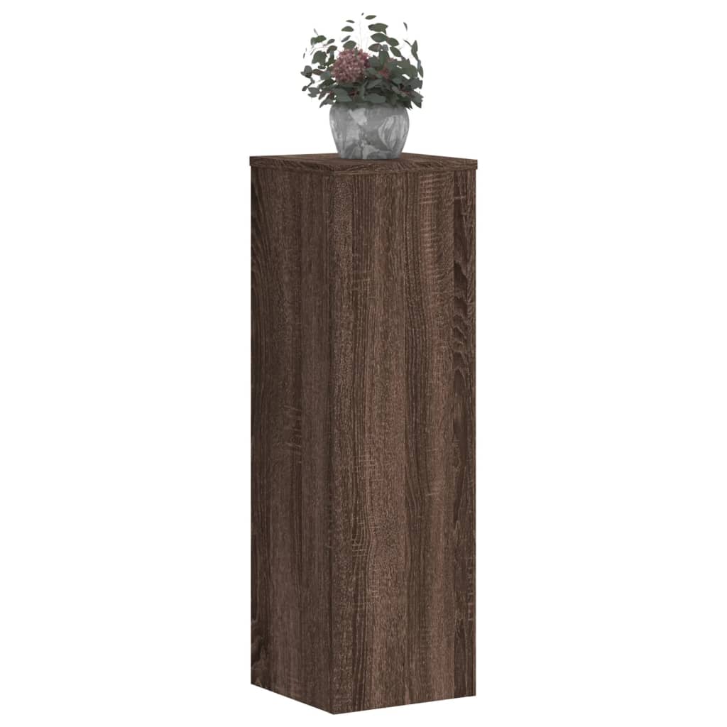 Supporti per Piante 2 pz Marrone 25x25x80 cm Legno Multistrato - homemem39