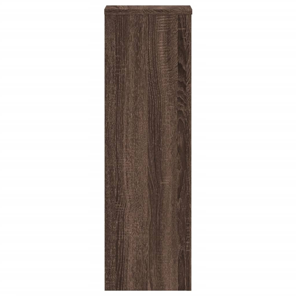 Supporti per Piante 2 pz Marrone 25x25x80 cm Legno Multistrato - homemem39