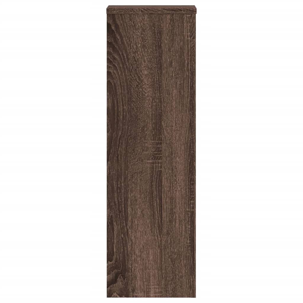 Supporti per Piante 2 pz Marrone 25x25x80 cm Legno Multistrato - homemem39
