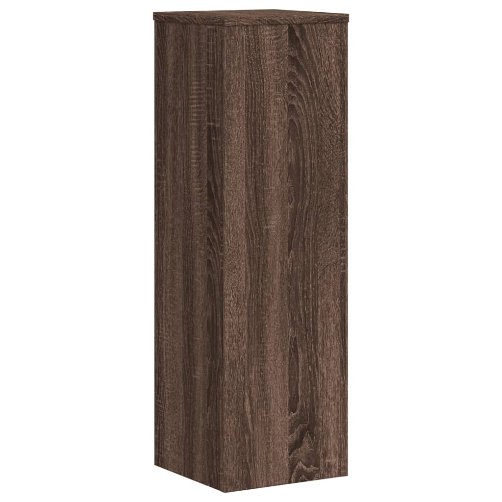 Supporti per Piante 2 pz Marrone 25x25x80 cm Legno Multistrato - homemem39