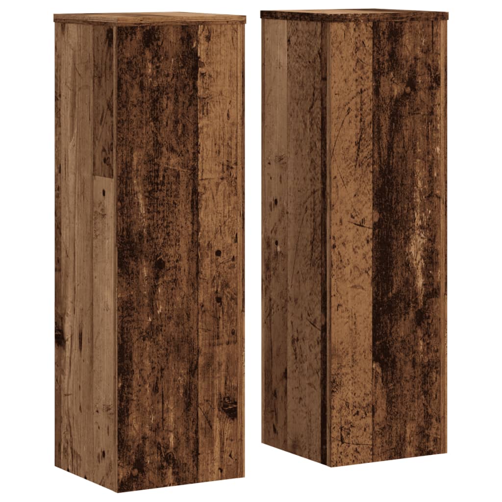 Supporti per Piante 2 pz Legno 25x25x80 cm Legno Multistrato | homemem39