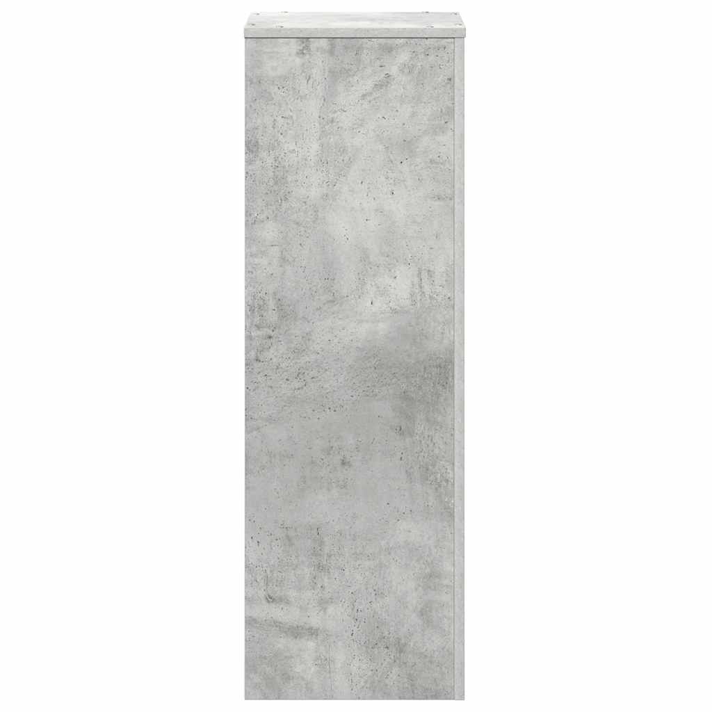 Supporto per Piante Grigio 33x33x100 cm in Truciolato