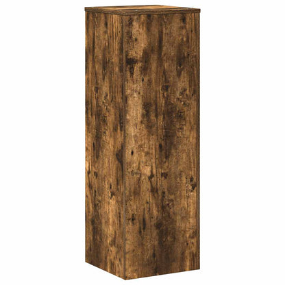 Supporto per Piante Rovere Fumo 33x33x100 cm in Truciolato