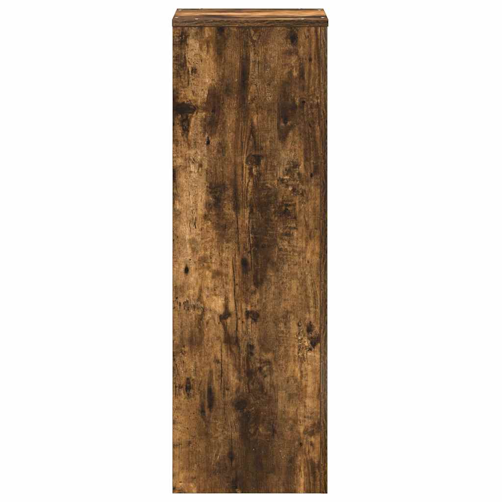 Supporto per Piante Rovere Fumo 33x33x100 cm in Truciolato