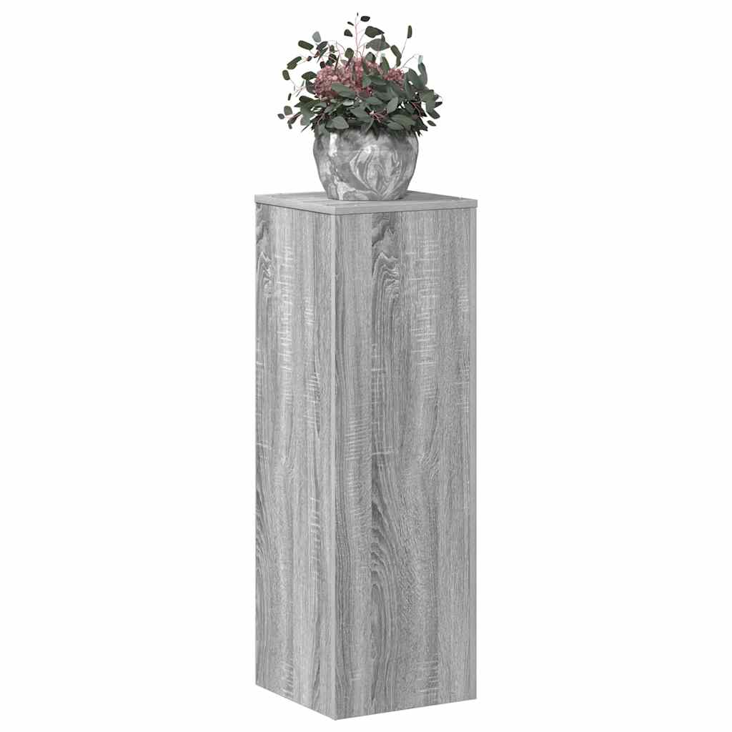 Supporto per Piante Grigio Sonoma 33x33x100 cm in Truciolato | homemem39