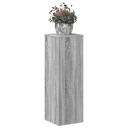 Supporto per Piante Grigio Sonoma 33x33x100 cm in Truciolato
