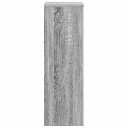 Supporto per Piante Grigio Sonoma 33x33x100 cm in Truciolato