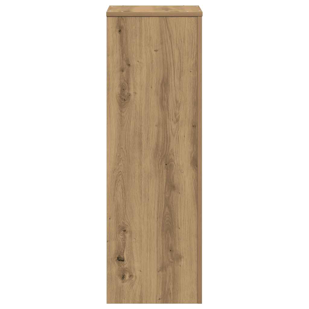 Supporto per Piante Rovere Artigianale 33x33x100 cm Truciolato | homemem39