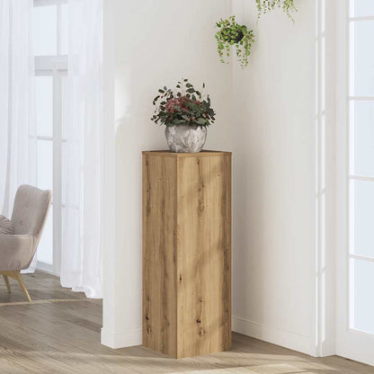 Supporto per Piante Rovere Artigianale 33x33x100 cm Truciolato | homemem39
