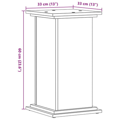 Supporto per Piante Bianco 33x33x60 cm in Truciolato | homemem39