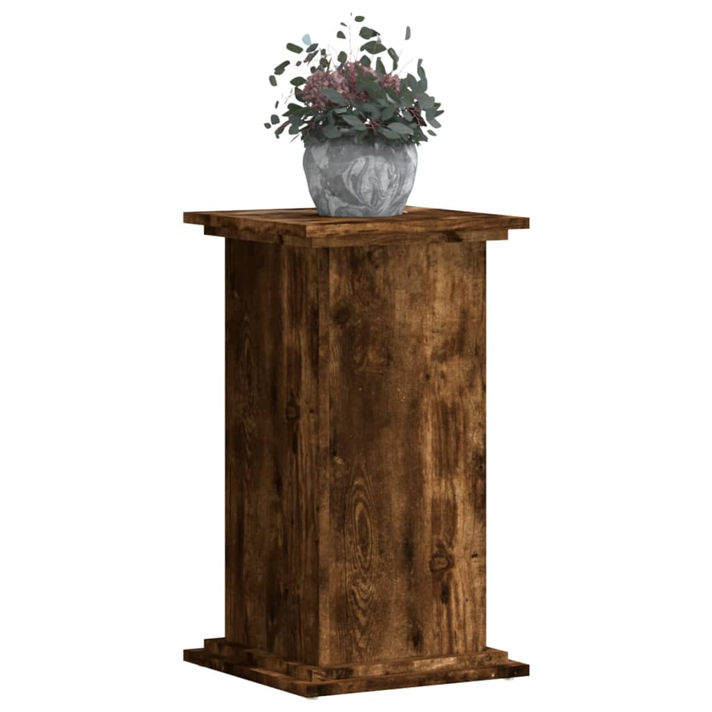 Supporto per Piante Rovere Fumo 33x33x60 cm Legno Multistrato | homemem39