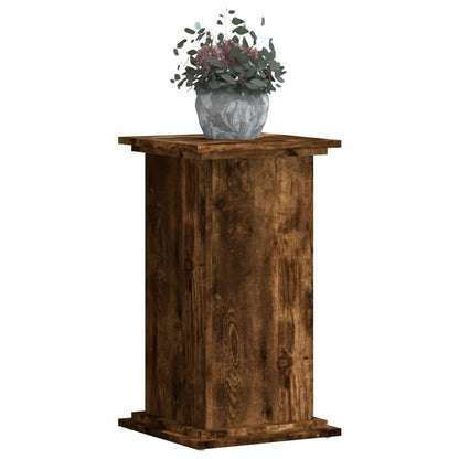 Supporto per Piante Rovere Fumo 33x33x60 cm Legno Multistrato | homemem39