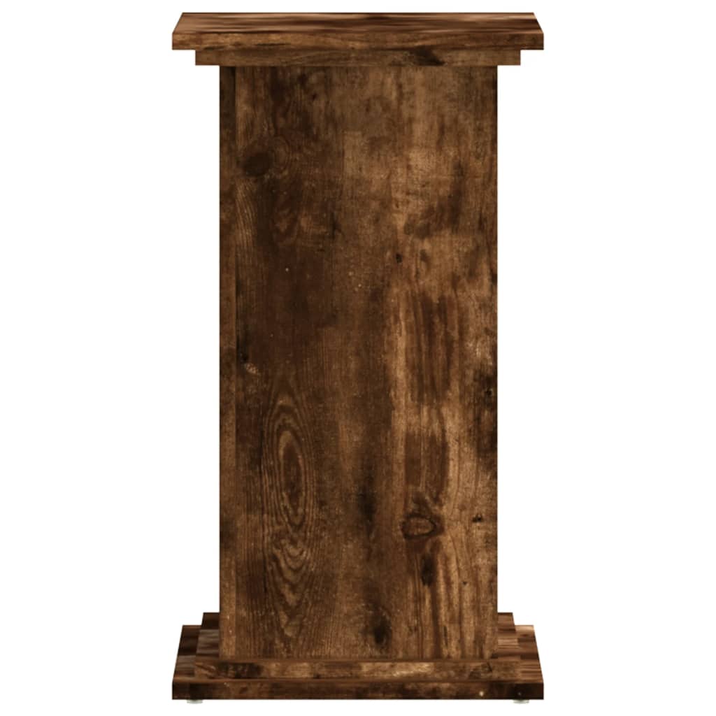 Supporto per Piante Rovere Fumo 33x33x60 cm Legno Multistrato | homemem39