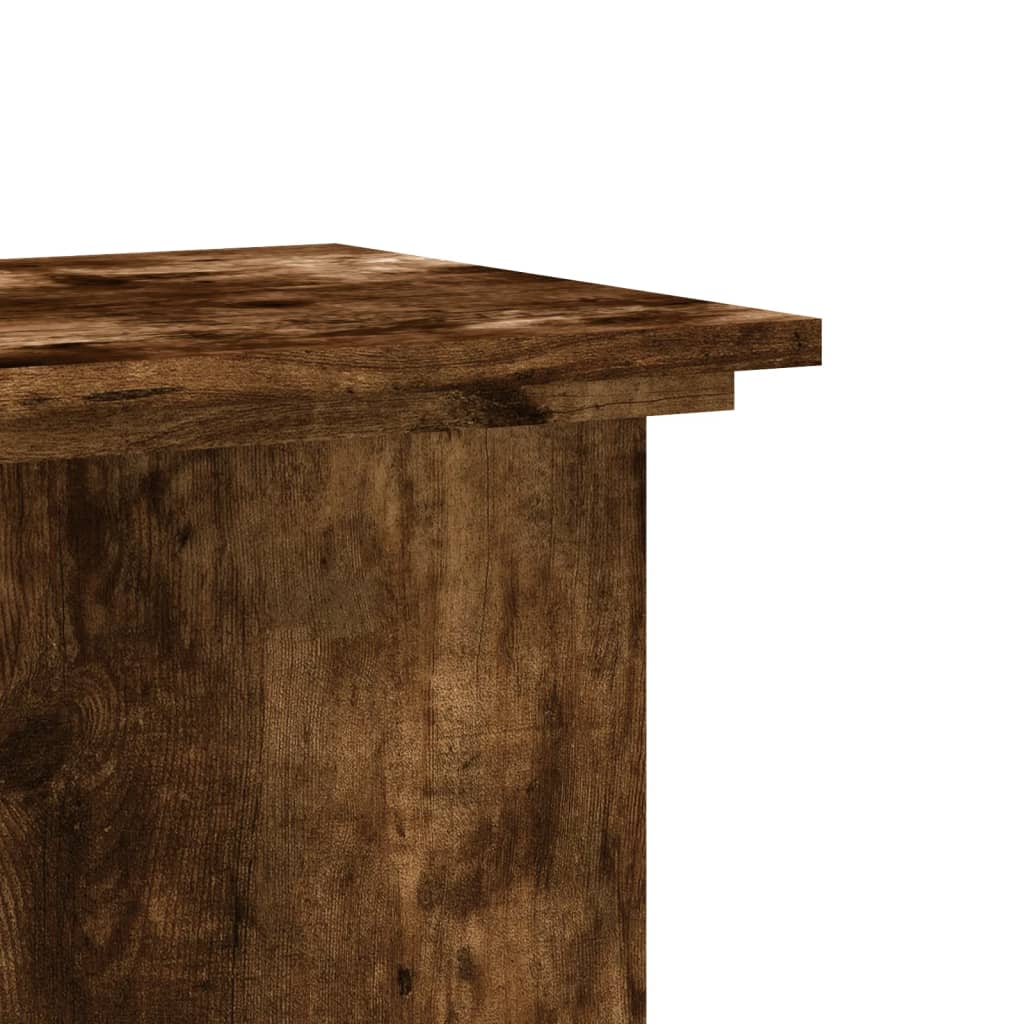 Supporto per Piante Rovere Fumo 33x33x60 cm Legno Multistrato | homemem39