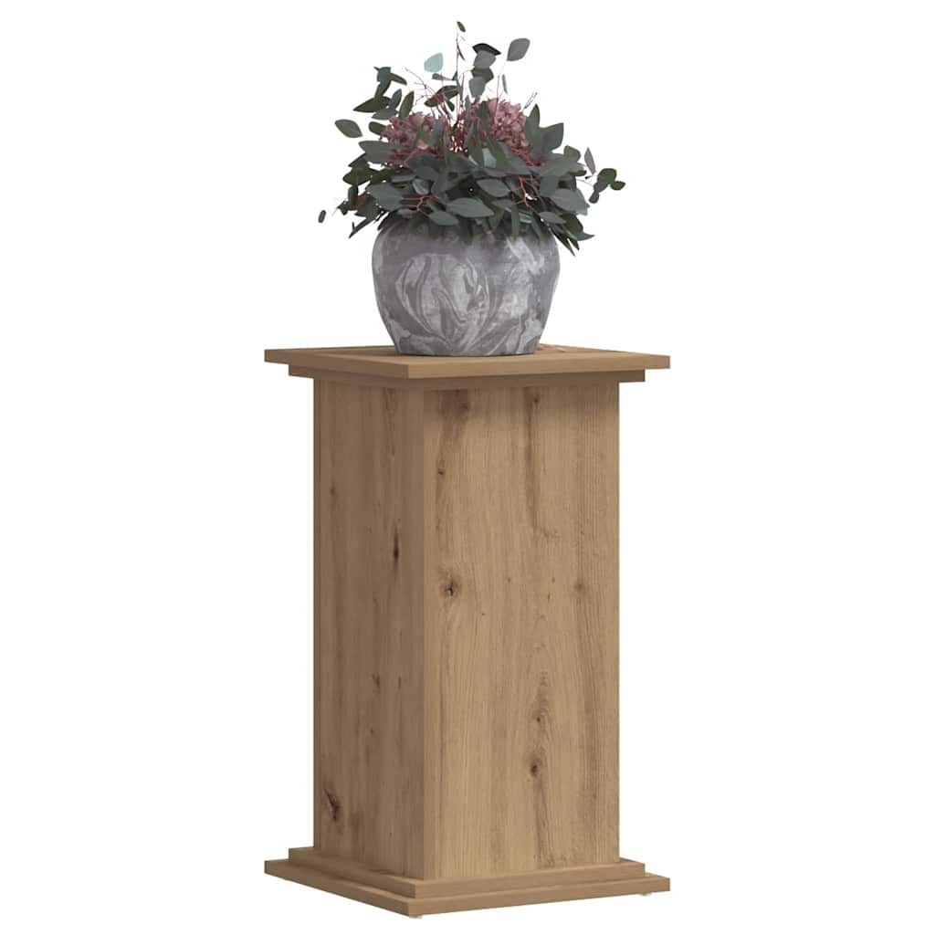 Supporto per Piante Rovere Artigianale 33x33x60 cm Truciolato | homemem39