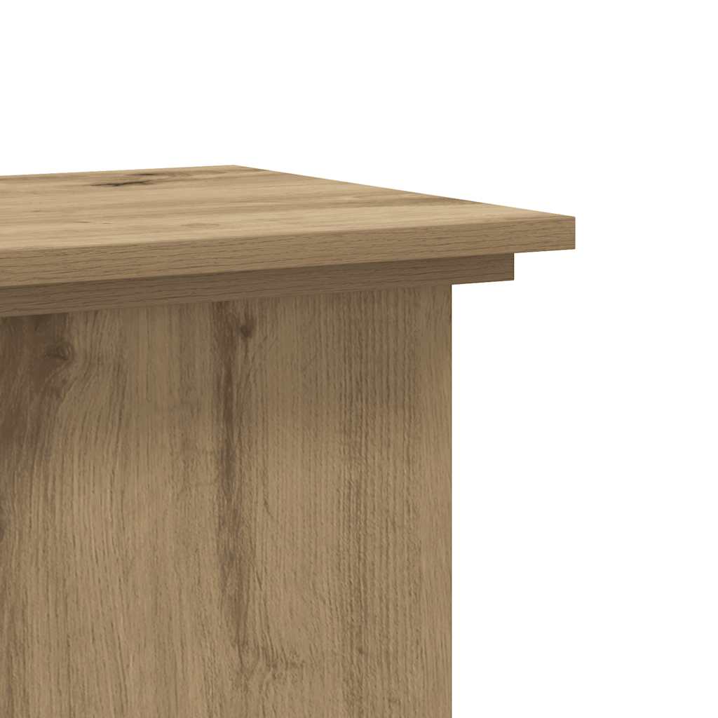 Supporto per Piante Rovere Artigianale 33x33x60 cm Truciolato | homemem39