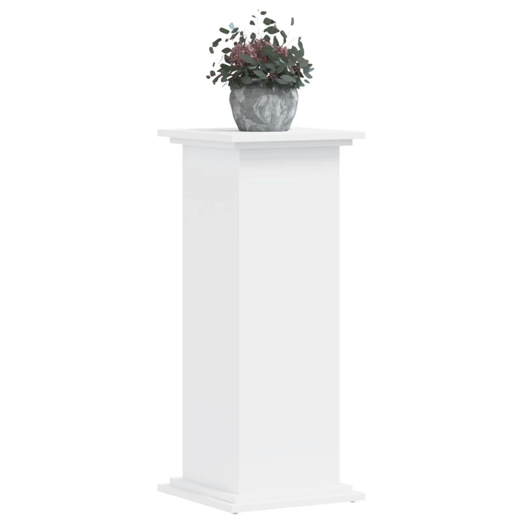 Supporto per Piante Bianco 33x33x80 cm in Legno Multistrato - homemem39