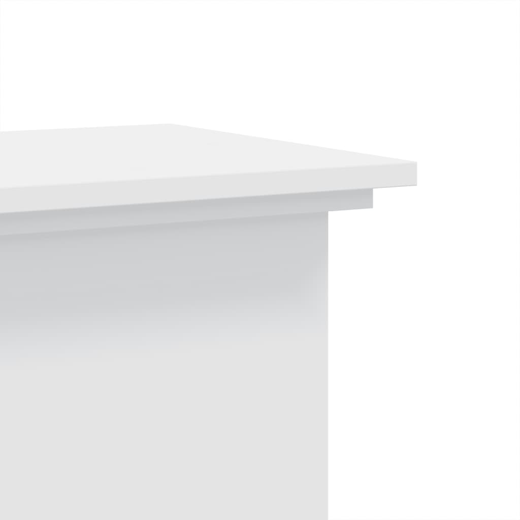 Supporto per Piante Bianco 33x33x80 cm in Legno Multistrato | homemem39