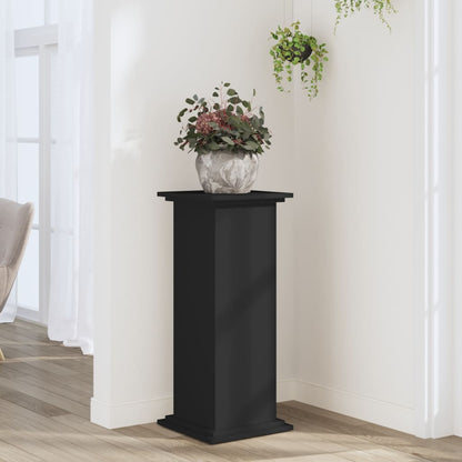 Supporto per Piante Nero 33x33x80 cm in Truciolato - homemem39