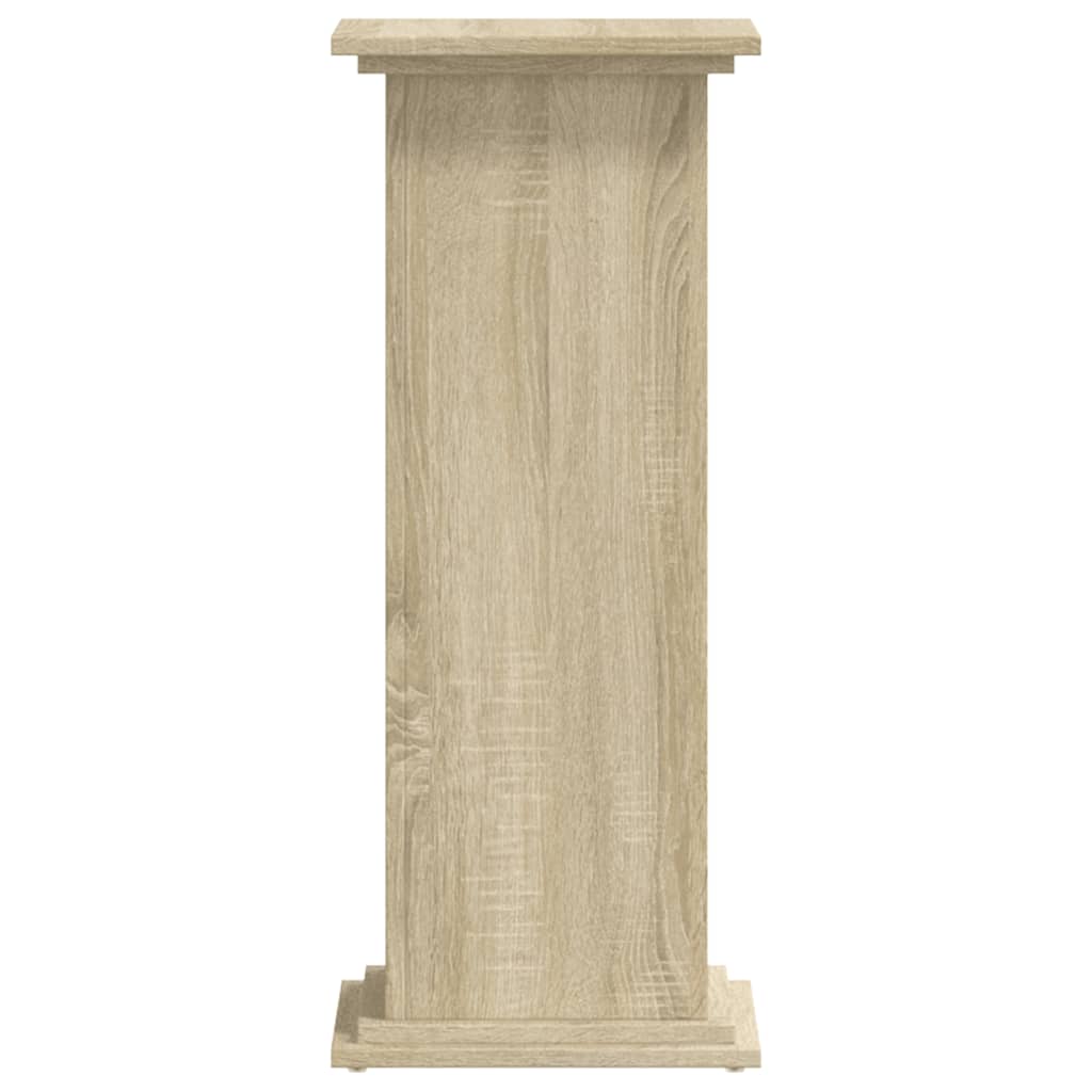 Supporto per Piante Rovere Sonoma 33x33x80 cm Legno Multistrato | homemem39