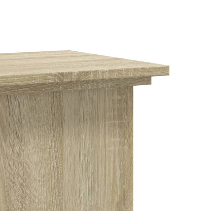 Supporto per Piante Rovere Sonoma 33x33x80 cm Legno Multistrato | homemem39