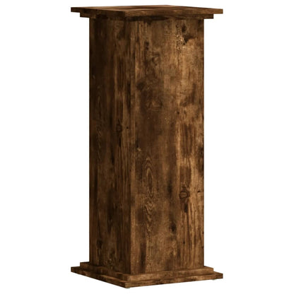 Supporto per Piante Rovere Fumo 33x33x80 cm Legno Multistrato | homemem39