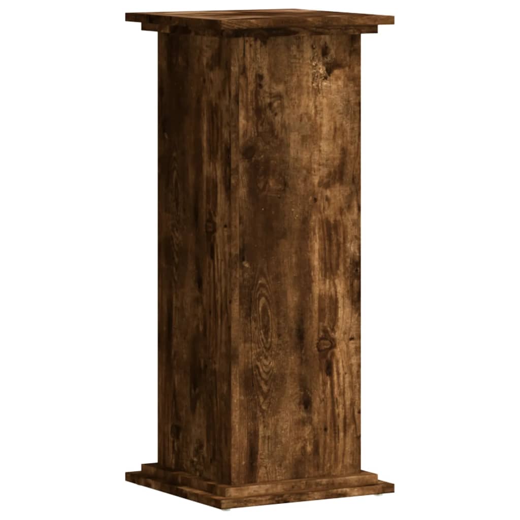 Supporto per Piante Rovere Fumo 33x33x80 cm Legno Multistrato - homemem39