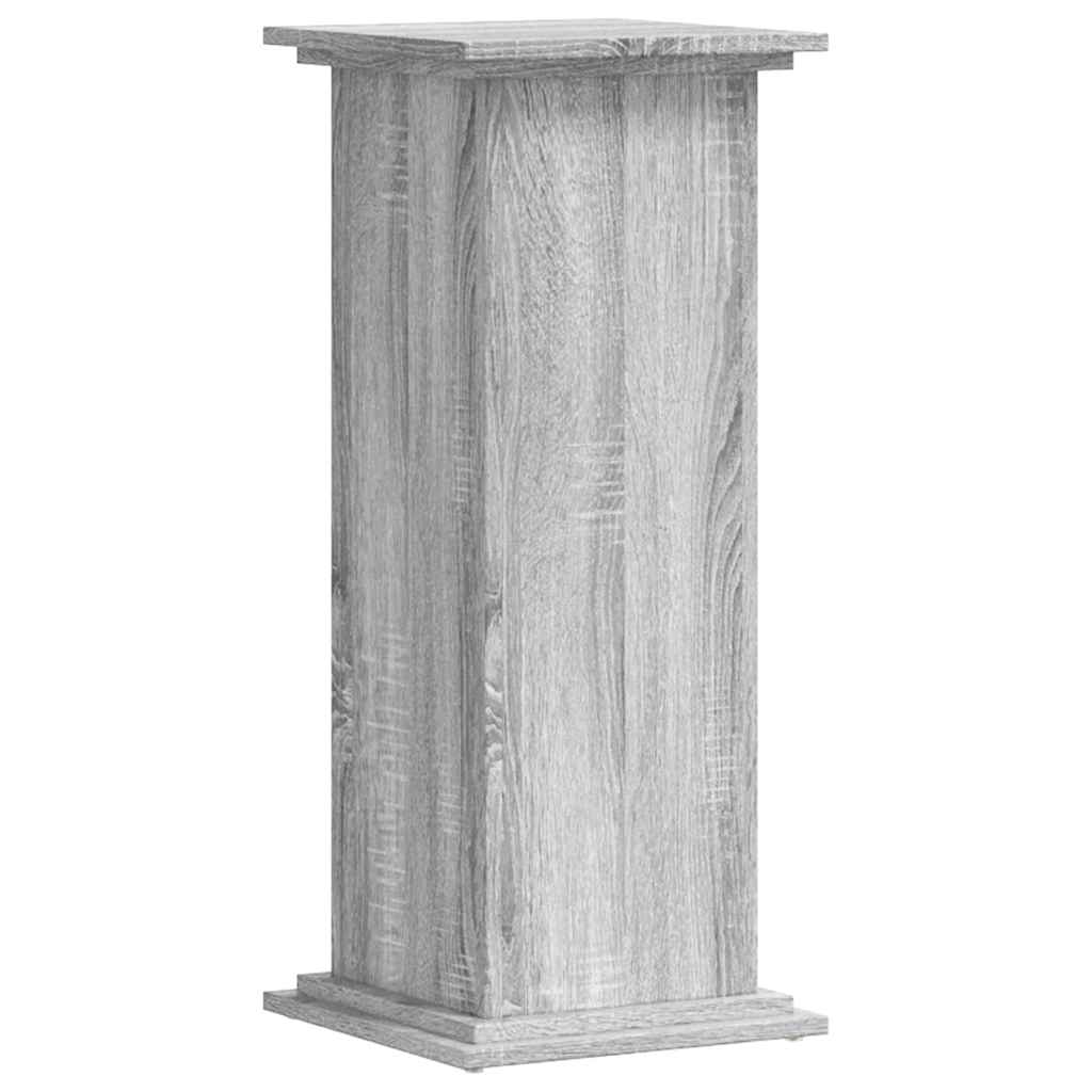 Supporto per Piante Grigio Sonoma 33x33x80 cm Legno Multistrato | homemem39
