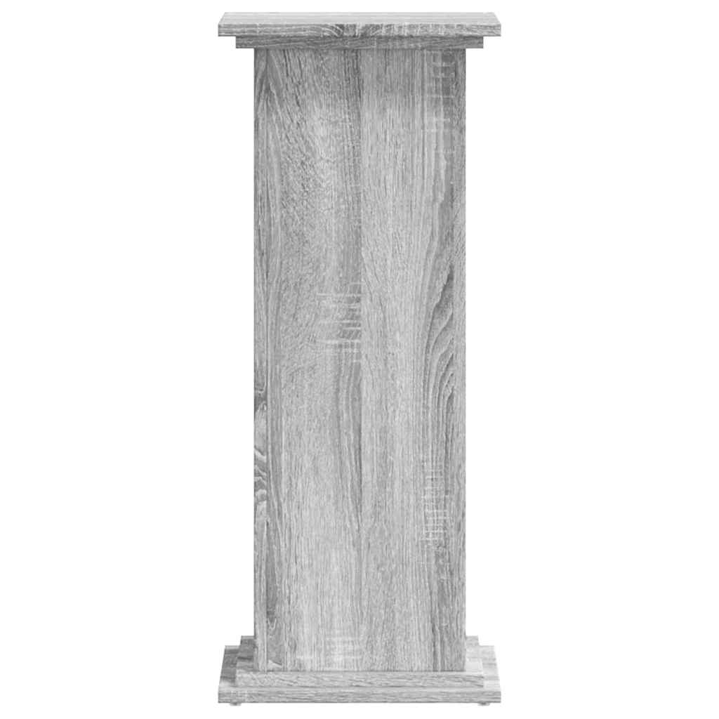 Supporto per Piante Grigio Sonoma 33x33x80 cm Legno Multistrato | homemem39