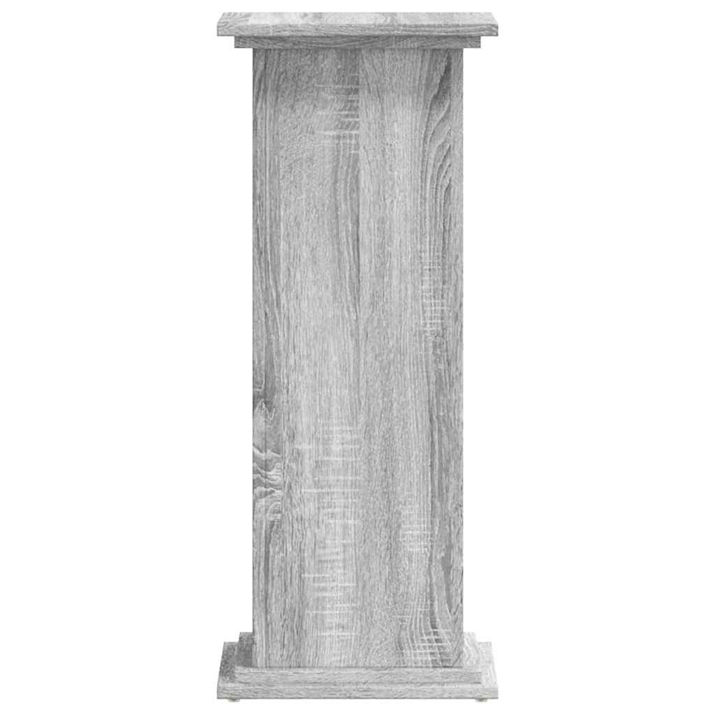 Supporto per Piante Grigio Sonoma 33x33x80 cm Legno Multistrato | homemem39