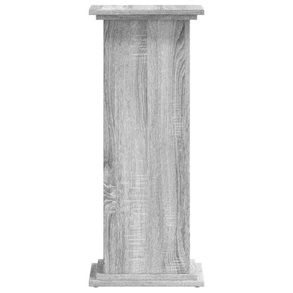 Supporto per Piante Grigio Sonoma 33x33x80 cm Legno Multistrato | homemem39