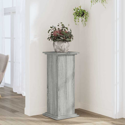 Supporto per Piante Grigio Sonoma 33x33x80 cm Legno Multistrato | homemem39