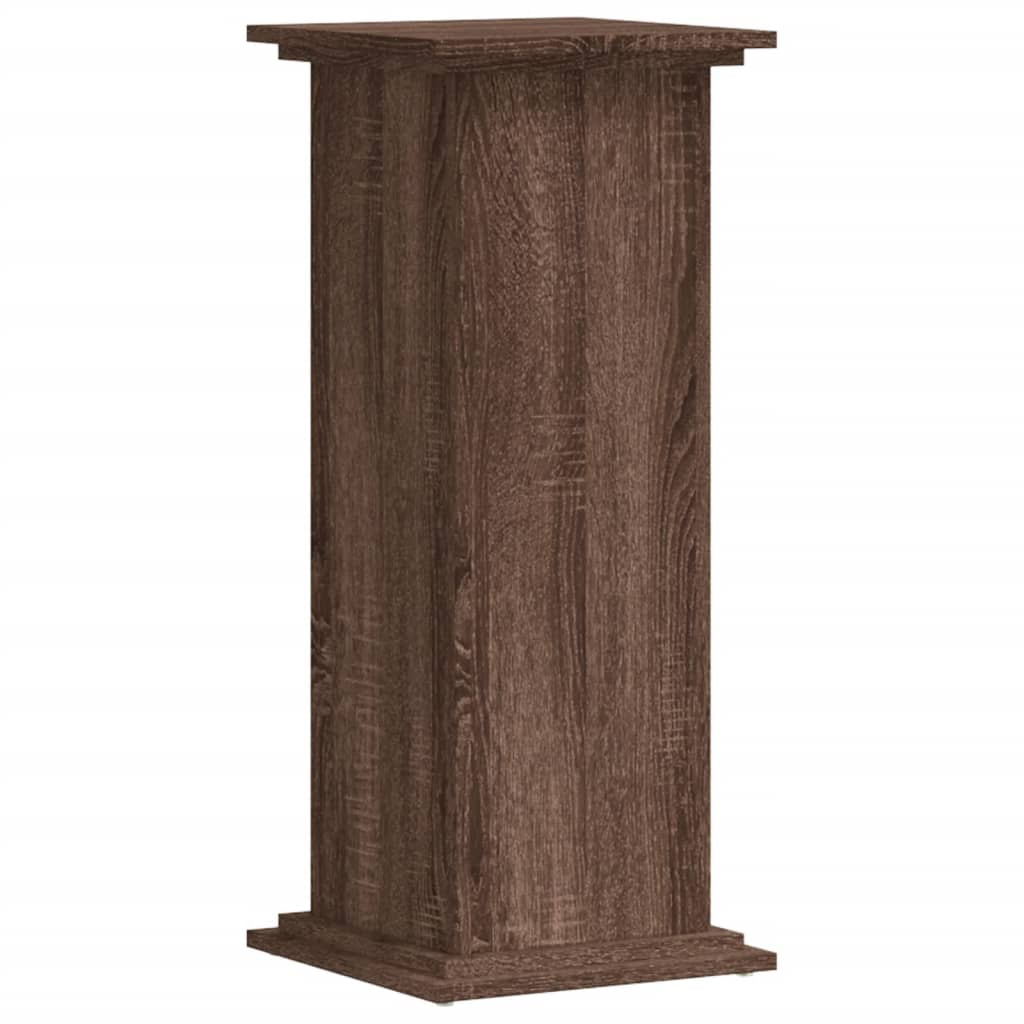 Supporto per Piante Rovere Marrone 33x33x80cm Legno Multistrato - homemem39