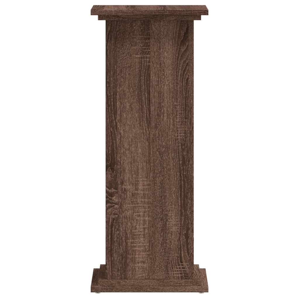 Supporto per Piante Rovere Marrone 33x33x80cm Legno Multistrato | homemem39