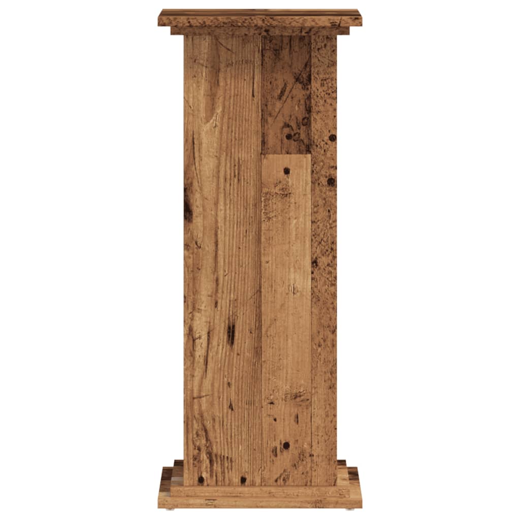 Supporto per Piante Legno Vecchio 33x33x80 cm Legno Multistrato | homemem39