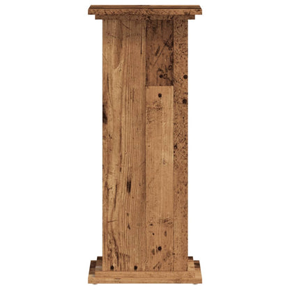 Supporto per Piante Legno Vecchio 33x33x80 cm Legno Multistrato | homemem39