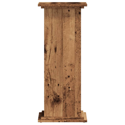 Supporto per Piante Legno Vecchio 33x33x80 cm Legno Multistrato - homemem39