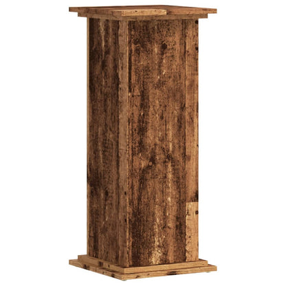 Supporto per Piante Legno Vecchio 33x33x80 cm Legno Multistrato | homemem39