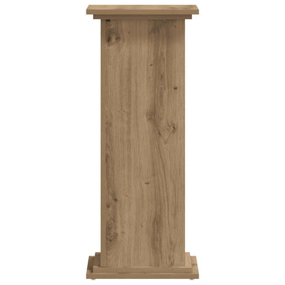Supporto per Piante Rovere Artigianale 33x33x80 cm Multistrato | homemem39