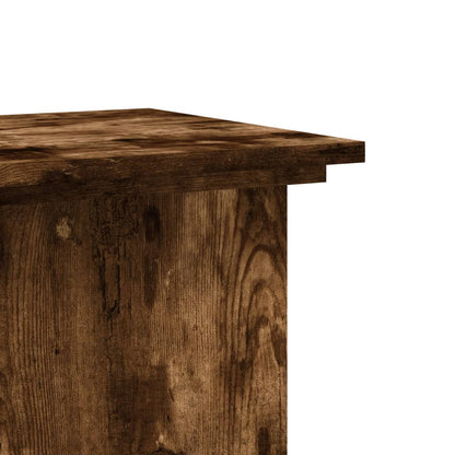 Supporto per Piante Rovere Fumo 33x33x100 cm in Truciolato | homemem39