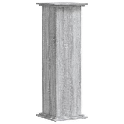 Supporto per Piante Grigio Sonoma 33x33x100 cm in Truciolato